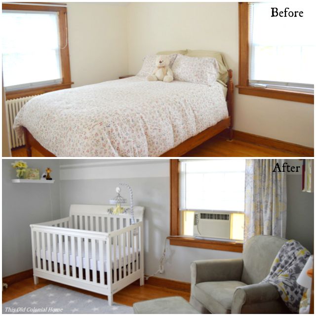Nursery before and after