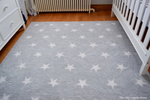 Circo gray stars area rug 
