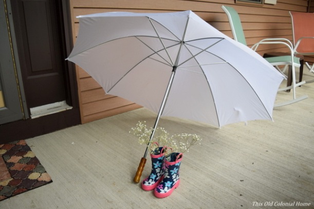 baby shower umbrella decor
